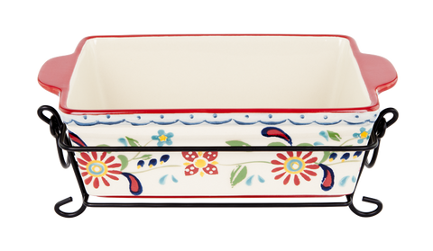 ASHDENE Small Baking Dish with Metal stand Daisy's Kitchen