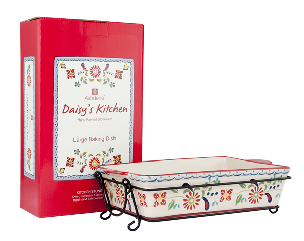 ASHDENE Large Baking Dish with Metal stand Daisy's Kitchen