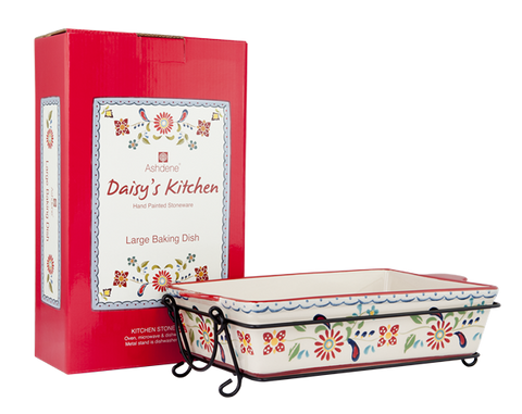 ASHDENE Large Baking Dish with Metal stand Daisy's Kitchen