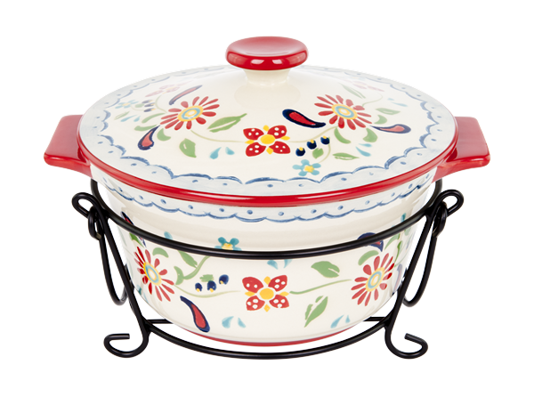 ASHDENE Small Casserole Dish with Metal stand Daisy's Kitchen