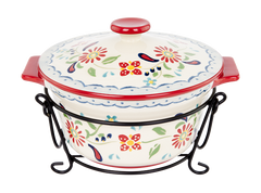 ASHDENE Small Casserole Dish with Metal stand Daisy's Kitchen