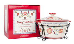 ASHDENE Large Casserole Dish with Metal stand Daisy's Kitchen