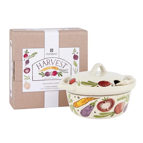 ASHDENE Salsa Bowl and Spoon  Harvest