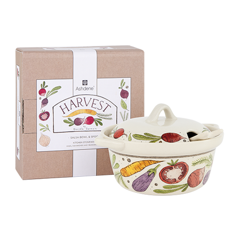 ASHDENE Salsa Bowl and Spoon  Harvest