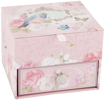 ASHDENE Square Jewellery Box Bluebird