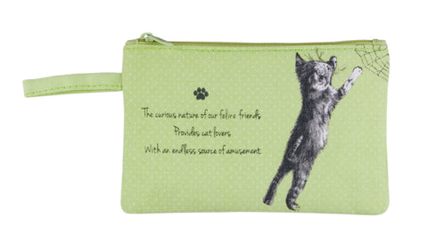 ASHDENE Purse It's All About Meow Green