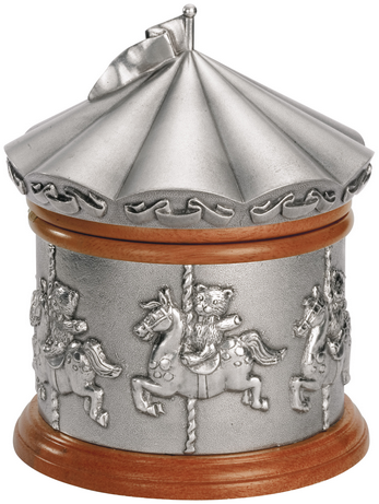 ROYAL SELANGOR Teddy Bears' Picnic Merry Go Round Music Box