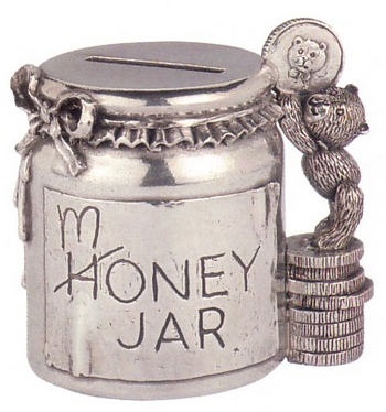 ROYAL SELANGOR Teddy Bears' Picnic Honey Jar Money Jar