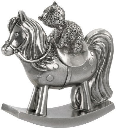 ROYAL SELANGOR Teddy Bears' Picnic Rocking Horse Trinket Box
