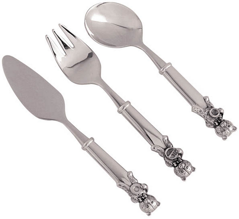 ROYAL SELANGOR Teddy Bears' Picnic 3pc Cutlery Set