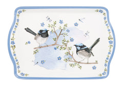 ASHDENE Snack Tray Plume and Perch Blue Wren