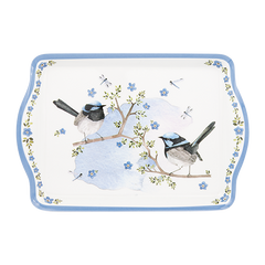 ASHDENE Snack Tray Plume and Perch Blue Wren