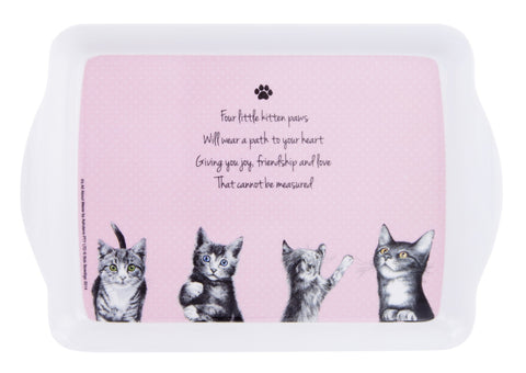 ASHDENE Snack Tray It's All About Meow Pink