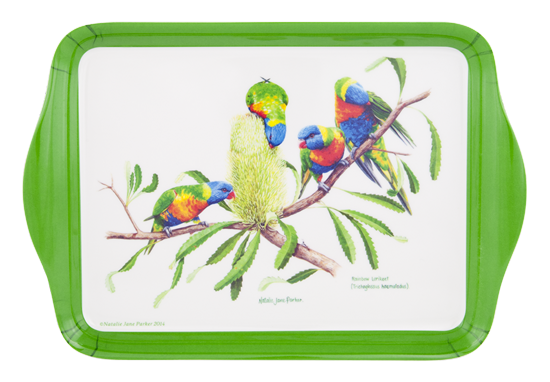 ASHDENE Scatter Tray Birds of Australia Rainbow Lorikeet