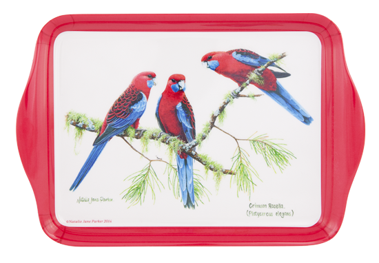 ASHDENE Scatter Tray Birds of Australia Crimson Rosella