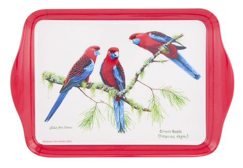 ASHDENE Scatter Tray Birds of Australia Crimson Rosella