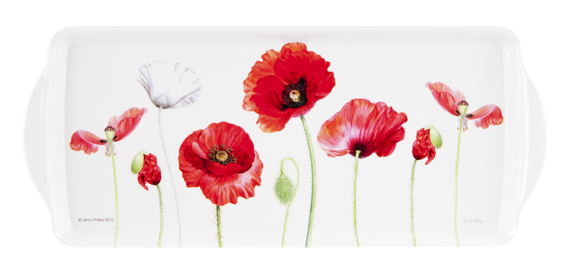 ASHDENE Sandwich Tray Poppies