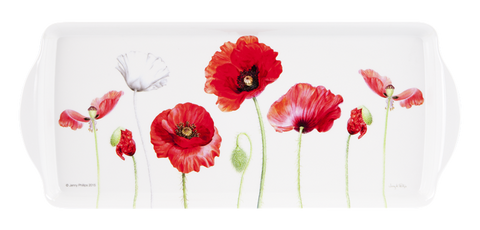ASHDENE Sandwich Tray Poppies