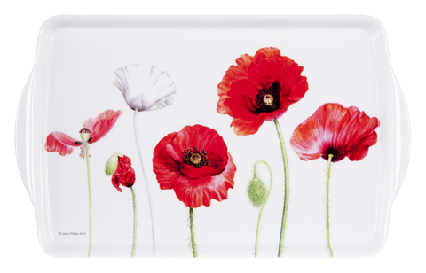 ASHDENE Medium Tray Poppies