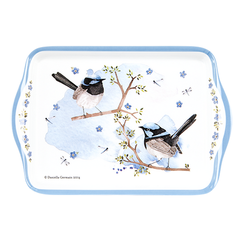 ASHDENE Scatter Tray Plume and Perch Blue Wren