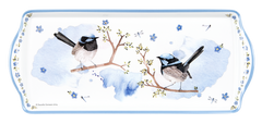 ASHDENE Sandwich Tray Plume and Perch Blue Wren
