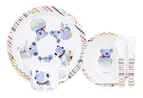 ASHDENE Child Dinner Set Cooee Koala (Melamine)