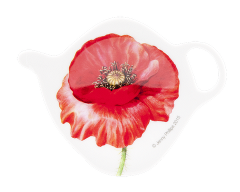 ASHDENE Tea Bag Holder Poppies