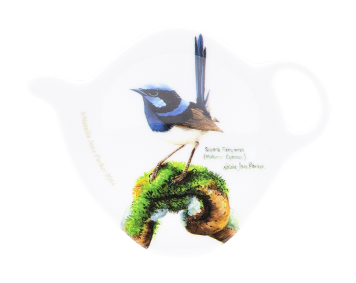 ASHDENE Tea Bag Holder  Birds of Australia Blue Wren