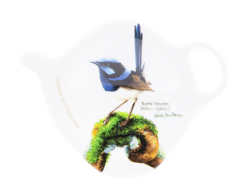 ASHDENE Tea Bag Holder  Birds of Australia Blue Wren