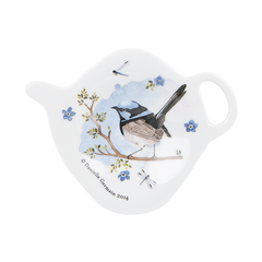 ASHDENE Tea Bag Holder  Plume & Perch Blue Wren