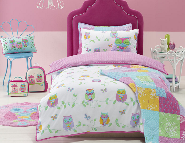 OWL SONG Queen Quilt Cover Set