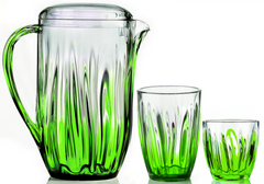 GUZZINI IRIS Water Glass Green