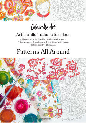 Adult Colouring Book - Patterns All Around