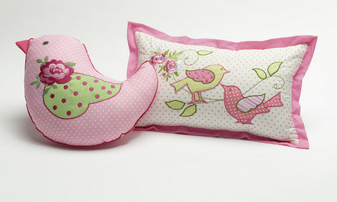 SHABBY CHIC Bird Shaped Cushion
