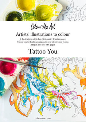 Adult Colouring Book - Tattoo You